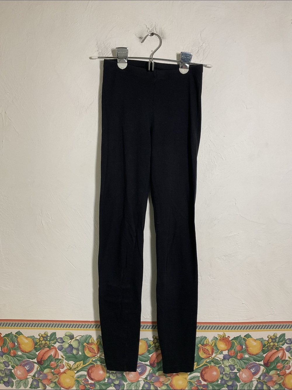 Charlotte Russe Black High Waisted Cotton Stretch Leggings Size S